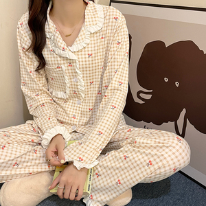 Женские длинные брюки с длинным рукавом, модные укороченные 2025, Новая Домашняя одежда, удобная Пижама - Product Image 3