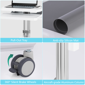 MTO-3 manuale carrello di scansione orale dentale clinica odontoiatrica strumenti infermiere Workstation regolabile in altezza cavo nascosto Design - Product Image 4