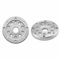 Plaque de base compacte en aluminium 6061 pour Lidar, motif de poche circulaire, composants industriels OEM ODM, usinage de précision CNC