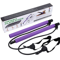 NQ SPORTS Bâton d'exercice Pilates multifonctionnel portable en TPE écologique, kit Theraband, outil de fitness yoga de haute qualité