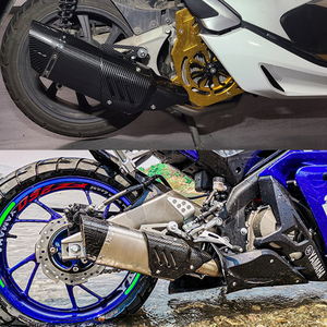 Silencieux d'échappement de moto de haute qualité Racing Line avec DB Killer pour GIXXER155 SF250 ZX25R RSV4 MT09 TMAX XMAX125 NVX <span class=keywords><strong>AEROX</strong></span> - Product Image 6