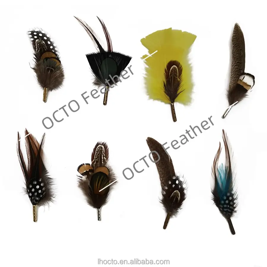 Factory Supply Unique Design Feather Hat trim For Decoration 3-5in Fascinator Feathers Hats Accessories