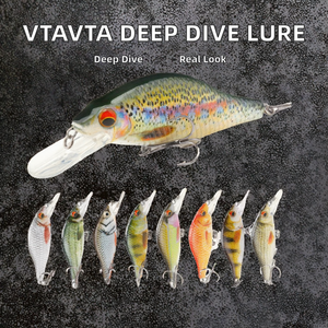 VTAVTA YH11B <b>Floating</b> Wobbler Crankbait <b>Fishing</b> Lure Deep Diving River Bait OEM Manufacturer - Product Image 2