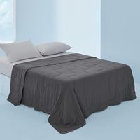 Couvertures Rafraîchissantes pour les Nuits Chaudes - Couette Rafraîchissante, Couverture d'Été Froide Taille King pour Lit Gris Foncé King 104 X 90 Pouces