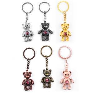 2026 London <span class=keywords><strong>Bear</strong></span> <span class=keywords><strong>Metal</strong></span> Sleutelhanger met Aangepast Logo Modern Design Medium Formaat Magnetische Sticker Stijl Groothandelsprijs - Product Image 1
