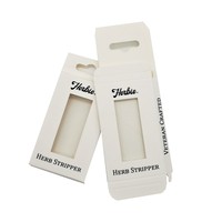 Boîte suspendue pliable en carton blanc écologique pour cartes de chargeur et clés USB avec insert blister