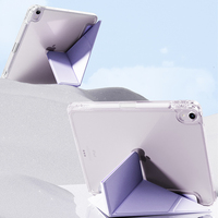 Y Shape Trifold Folio Stand Magnetic Flip Leather Clear PC TPU Tablet Case pour iPad Air 7 6 11 Inch/Pro 11/iPad 11th 2025/Mini 7