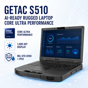 Nouvel ordinateur portable robuste Getac S510 AI, <span class=keywords><strong>Intel</strong></span>, écran FHD de 15,6 pouces, <span class=keywords><strong>1000</strong></span> nits, écran tactile en option pour les professionnels de plein air - Product Image 1