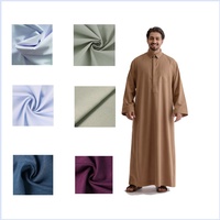 Kain Mikrofiber Poliester Berkualitas Tinggi 100% Poliester untuk Jubah Arab Grosir