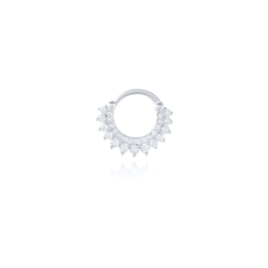 Anillo de Nariz de Circonio, Plata S925, Chapado en Oro de 18k, Aro Redondo, Venta al por Mayor - Product Image 3