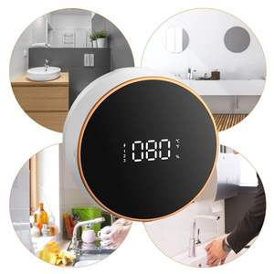 Distributeur de <span class=keywords><strong>savon</strong></span> <span class=keywords><strong>liquide</strong></span> automatique à montage mural circulaire à capteur de logo - Product Image 5