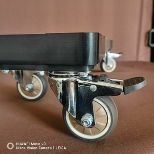 Customizable Length and Width Heavy-Duty <strong>Aluminum</strong> Alloy <strong>Platform</strong> Dolly with Lockable Wheels Durable Moving &amp; Logistics <strong>Trolley</strong> - Product Image 5