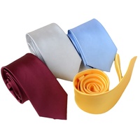 Cravate de mariage décontractée en polyester écologique marron mat, faite à la main, très vendue