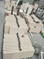 Projet de villa super blanc surface adoucie populaire carrelage calcaire extérieur Revêtement mural extérieur en marbre