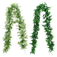 Plantes vertes artificielles pour jardin vertical, lianes décoratives, mur végétal suspendu, plantes en PVC souple, décoration intérieure, plantes grimpantes, Thanksgiving