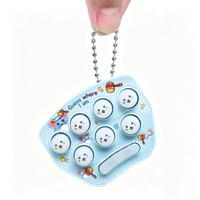 Mini Jouet Porte-clés Whac-A-Mole Version Électronique Standard Couleurs Macaron Plastique ABS Jeu de Réaction Pop OEM