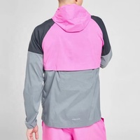 Survêtement à capuche 2 pièces personnalisable OEM, coupe-vent léger, tenue de sport athlétique, ensemble court pour homme