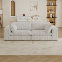 USA Lagerbestand Dropshipping Sofa Amerikanisches Traditionelles Wohnzimmermöbel Cord Modulares Ecksofa Sofagarnituren