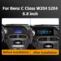 Système Linux 8,8 pouces IPS Carplay DVD sans fil Android Auto pour véhicules Mercedes-Benz Classe C W204 S204
