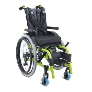 Sedia a rotelle pediatrica pieghevole Super leggera per bambini per bambini portatori di handicap - Product Image 2