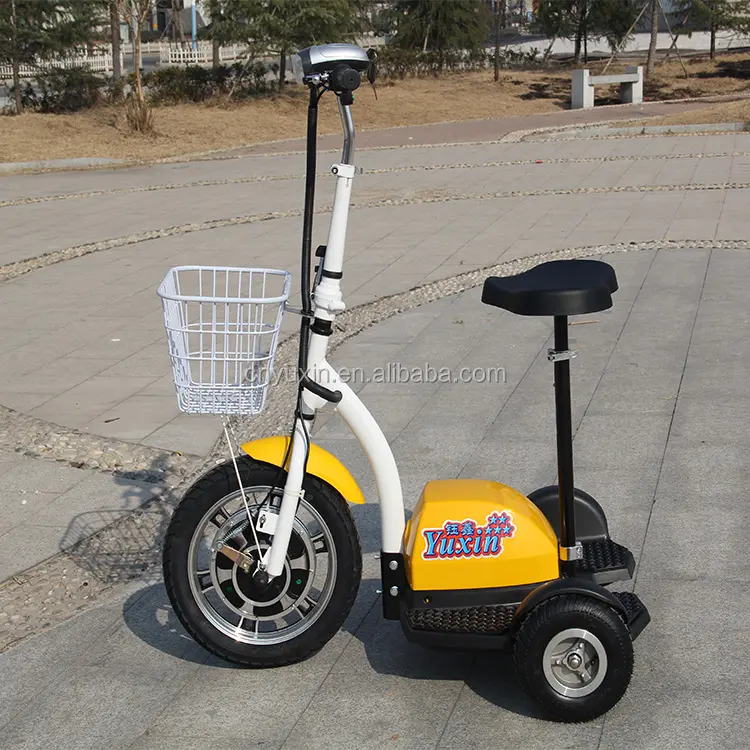 350 W 12Ah roadpet zencefil mypet zappy 3 tekerlekli elektrikli scooter ön süspansiyon ile