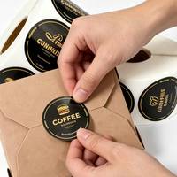 Autocollant rond personnalisé de qualité supérieure, respectueux de l'environnement, avec logo, découpé à la forme, auto-adhésif, impression numérique, étiquette en vinyle imperméable