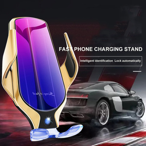 New <span class=keywords><strong>R9</strong></span> Cảm Biến Hồng Ngoại Tự Động Car Charger Người Giữ Điện Thoại Sạc Không Dây Với Đứng Sạc Cho Iphone Samsung - Product Image 4