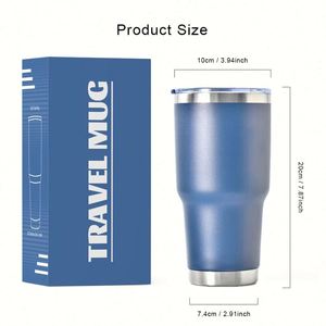 Gobelet isotherme personnalisé de 30 oz à double paroi en acier inoxydable, tasse à café et à eau à prix abordable, tasses de voyage pour voiture de 30 oz avec couvercle - Product Image 4