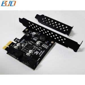 مبيع بالجملة من المصنع محول USB3.0 19Pin إلى PCI-E 1X PCIe X1 بطاقة الناهض 5Gbps لتوسيع 4 USB Type-A Connector - Product Image 6