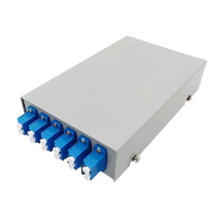 6 Port Fiber Optic Terminal Box 6 12 Port SC ST FC LC Fiber Optic Patch Panel with Single Mode Pigtail Adapter