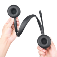 Meilleure vente Bandeau souple antibruit Casque USB ENC Call Center Headset