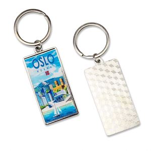 Porte-clés métalliques personnalisés pas chers en alliage de zinc avec logo pour commandes en gros et événements - Product Image 2