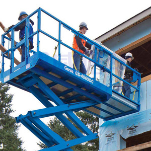 Venta baja 4m 6m 8m 10m 12m 14m Usado Genie Man Lift Plataforma de trabajo aéreo Elevadores de tijera propulsados hidráulicos eléctricos - Product Image 3