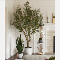Nouveaux oliviers artificiels en pot de 90 cm pour la maison et le bureau, décoration artificielle, plantes artificielles, olivier en soie, plante d'intérieur