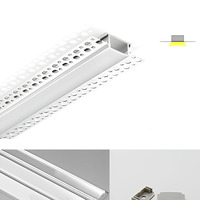 Profilé LED en aluminium pour plafond et mur, modèle 4080 Alu-Tw6214, en alliage d'aluminium, pour bande LED encastrée dans le plâtre.