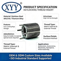 Key Locking Insert Thread Anti Creep Nitronic60 Keysert Insert Superalloy Locking Thread Insert for Aircraft Engine Keensert