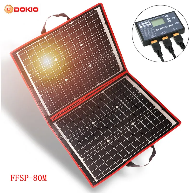 Солнечная батарея Dokio, 80 Вт (40*2 шт.), 18 в