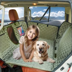 Tapis de voyage imperméable et anti-rayures pour animaux de compagnie, hamac de protection pour siège arrière de voiture avec fenêtres - Product Image 2