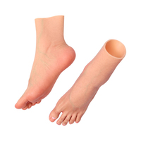 Prothèse de jambe et de pied artificiels en silicone, haute simulation, portables, pour couvrir les cicatrices, pour Halloween, les fêtes et les cosplayers