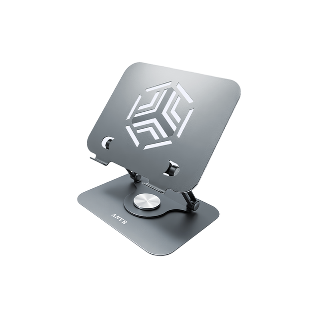 Adjustable Multi-Functional Laptop Stand Aluminum Alloy Acrylic Transparent Desktop Design for Rotating Tablet PC's ANVE D5