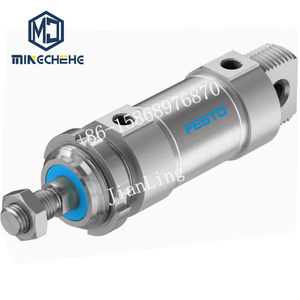 กระบอกลมนิวแมติกแบบสองทาง DSNU-50-175-P-A มาตรฐาน ISO 6432 พร้อมเซ็นเซอร์แม่เหล็กสำหรับการผลิตอัตโนมัติ - Product Image 1