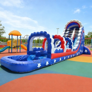 Tobogán Acuático Inflable Doble Personalizado y Económico para Niños con Soplador en Venta - Product Image 1