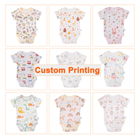 Mignonne Barboteuse Bouffante Sans Manches Blanc Uni 100 % Coton Ensemble Vêtements d'Été pour Bébé Fille Garçon
