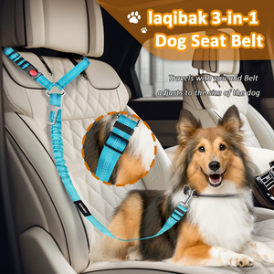 Arnés de Seguridad para Perros Extraíble y Transpirable para Automóvil, 3 en 1, Correa de Seguridad para Mascotas, Correa Deportiva Ajustable y Retráctil - Product Image 4