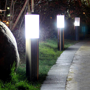 Stainless Steel LED <strong>Solar</strong> <strong>Lamp</strong> <strong>Post</strong> Top Column IP44 Rating 360 Beam Angle Daylight Alert (6000K) for Garden Landscape Lighting - Product Image 1