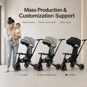 Vente en gros <span class=keywords><strong>BEBELUX</strong></span> T8 Tricycle-poussette 8-en-1 pour enfants, assemblage sans outils, léger, multifonctionnel, idéal pour les voyages, 0,8-5 ans - Product Image 2