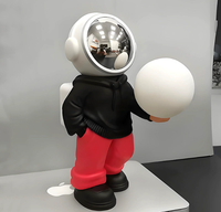 Lampe Étoile Audio Astronaute Sans Fil pour Haut-Parleur, Lecteur USB Insérable, Portable, Étanche, en Plastique, avec Horloge LED RGB DC