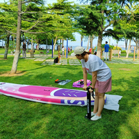 Planche à pagaie gonflable Drop Stitch Rapunzel pour le surf sur les vagues - Unisexe 10-18KG