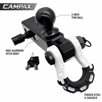 [CAMPAX] Trailer Hitch Receiver D-Shackle Tow Ball 2in 8T Baja Tempa untuk Penarikan Off-Road 4x4 |   Konektor gandengan