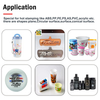 Máquina de Estampado por Transferencia de Calor Semiautomática para Superficies Planas y Redondas, para Botellas de Plástico, Tazas, Industria Cosmética, Imprenta